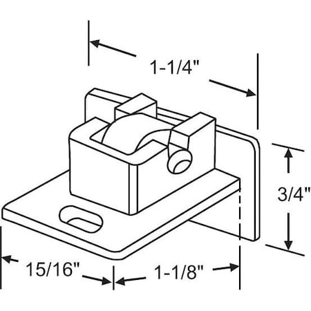 Strybuc Sliding Window Roller Assembly 900-17797